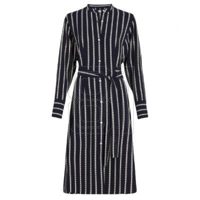 4. Tommy Hilfiger Argyle-Streifenkleid W WW0WW40365