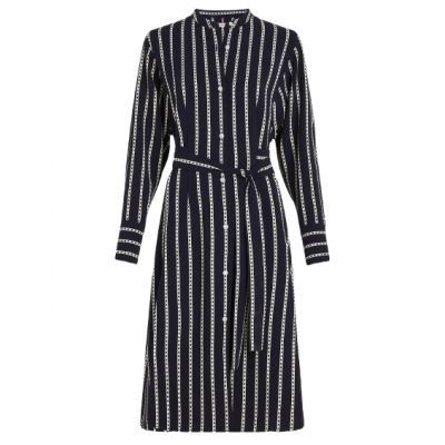4. Tommy Hilfiger Argyle-Streifenkleid W WW0WW40365