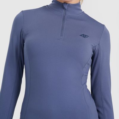 5. Damen-Thermo-Sweatshirt 4F F098 Denim 4FWAW25UBRUF098 32S