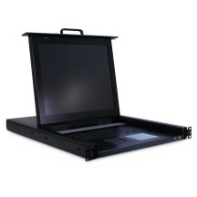 Inter-Tech KVM-1708 Rack-Konsole 43,2 cm (17") 1280 x 1024 px Stahl Schwarz