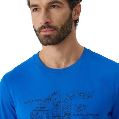 4. Herren-T-Shirt 4F M3573, blau, 4FWAW26TTSHM3573 33S