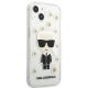 4. Karl Lagerfeld Flower Ikonik Karl Case für iPhone 13 mini - Transparent
