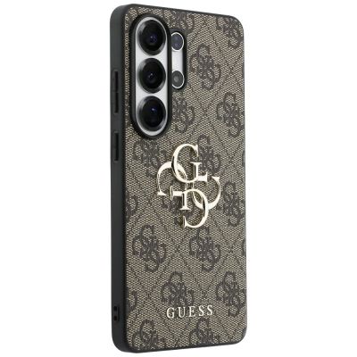 4. Guess 4G Big Metal Logo Hülle für Samsung Galaxy S26 Ultra - Braun