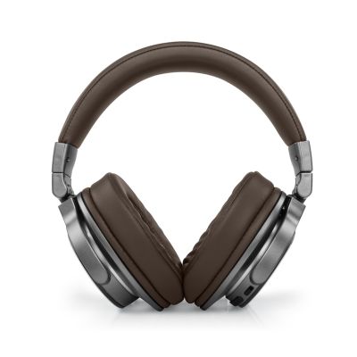 3. Muse M-278 BT Kabelloses Headset mit Kopfbügel, Micro-USB, Bluetooth, Braun, Silber