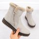 33. Damen-Stiefeletten mit Fellfutter, beige, Rieker Y3481-60