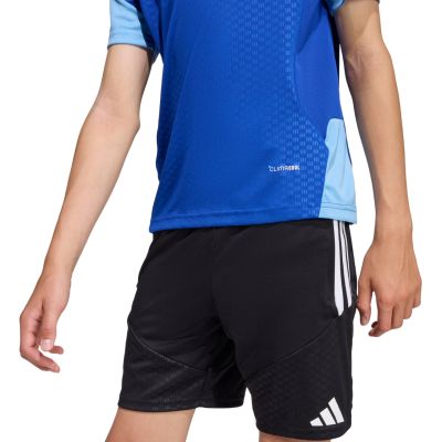 7. adidas Tiro 26 Wettkampf-Trainings-T-Shirt für Kinder, Blau/Hellblau KA7602
