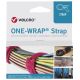 Klettverschluss-Kabelbinder ONE-WRAP, wiederlösbar, Polypropylen (PP), Klettverschluss, Schwarz, 100 Stück.