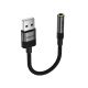 4. Acefast J13 USB-A auf 3,5-mm-Miniklinkenadapter – Schwarz