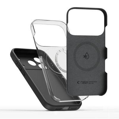 4. Tech-Protect BasicMag MagSafe Case für iPhone 17 Pro Max - Mattschwarz