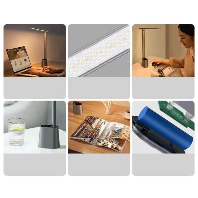 17. Baseus Smart Eye kabellose LED-Schreibtischlampe mit Akku 2200 mAh grau (DGZG-0G)