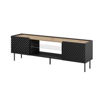 TV-Schrank EF ONDA 180x40x39-58 schwarz (stehend oder hängend)