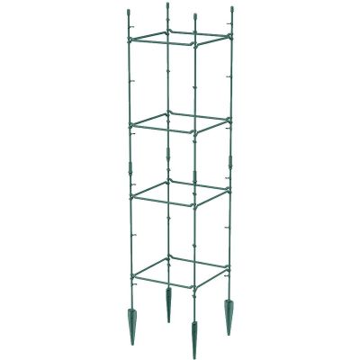6. Bodenstützen Pflanzenstütze 29x29x120 cm Waldgrün
