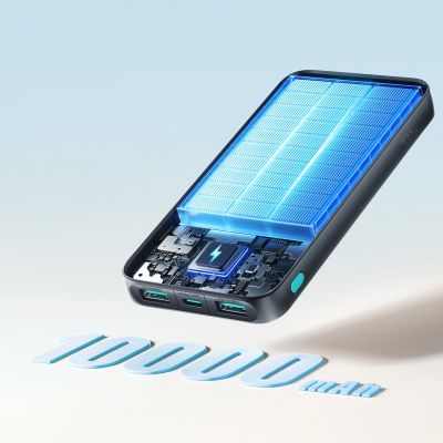 11. Joyroom JR-PBF12 Pro Powerbank 22,5 W 10000 mAh mit Digitalanzeige, 2x USB-A, 1x USB-C – Schwarz