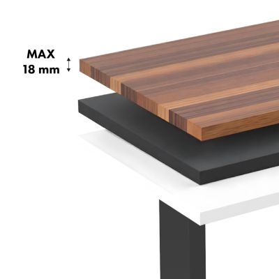 10. ERGO OFFICE ELEKTRISCHER SCHREIBTISCH, HÖHENVERSTELLBAR BIS 1160 MM, MAX. 80 KG, OHNE TISCHPLATTE, FÜR ARBEIT IM SITZEN UND STEHEN, SCHWARZ ER-400 B
