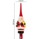 4. WEIHNACHTSBAUMSPITZE 28,5 CM WEIHNACHTSMANN