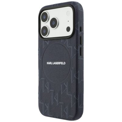 2. Karl Lagerfeld Monogram Logo MagSafe Hülle für iPhone 17 Pro - Blau