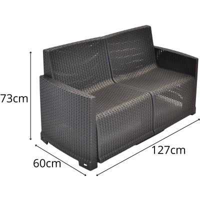 13. Wohnzimmermöbel-Set: 2 Sessel + Sofa + Beistelltisch