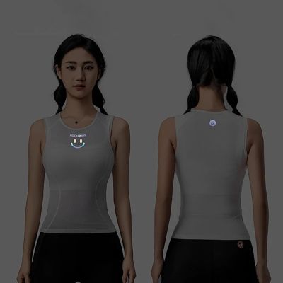 7. Rockbros YDBX001 Damen Schnelltrocknendes Ärmelloses Radtrikot XL / XXL - Weiß