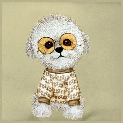 3. Nimmy Crossbody Glasses Cool Dog Umhängetasche - Grün