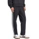 4. adidas Essentials 3-Streifen Stanford Hose mit offenem Saum für Herren, Schwarz JC8491