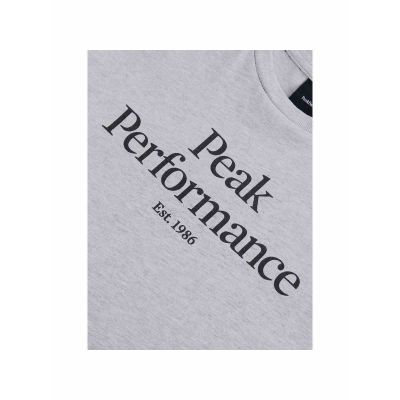 4. T-Shirt Peak Performance Jr Original Tee grau