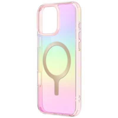 2. Uniq Iridescia Magclick Ladehülle für iPhone 16 Pro - Pink