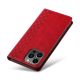 11. Magnet Strap Case iPhone 14 Plus Hülle mit Flip Wallet Mini Lanyard Ständer Rot