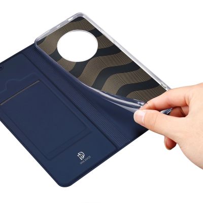8. Dux Ducis Skin Pro Hülle für Honor Magic5 Flip Card Wallet Stand Blau