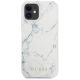 6. Guess Marble Case für iPhone 12 mini 5,4" - Weiß