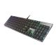 3. GENESIS Thor 420 RGB Gaming-Tastatur USB AZERTY US-Englisch Silber