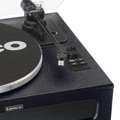 10. Lenco LS-430BK Plattenspieler mit Riemenantrieb, Schwarz