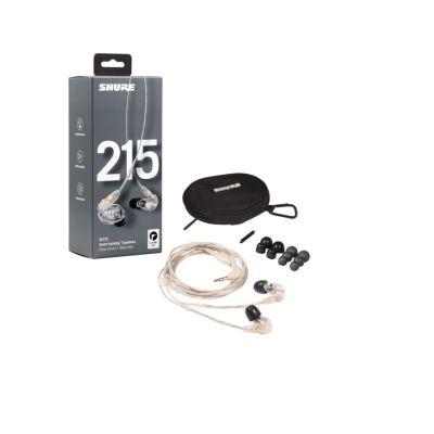3. Shure SE215-CL-EFS – In-Ear-Kopfhörer, abnehmbares Kabel, transparent