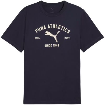2. Puma Class Graphic T-Shirt für Herren, Marineblau, 692226, Größe 16