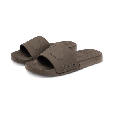12. Kubota Basic Plain Cloud Brown Pool Flip-Flops K25SS-101-002-21-1