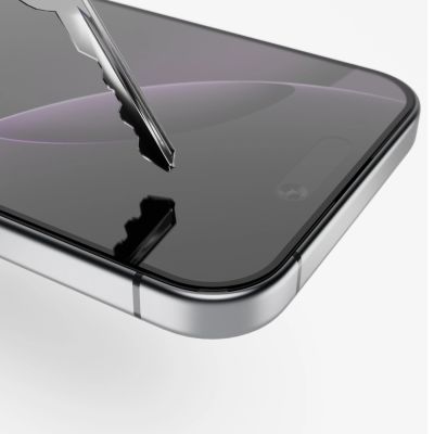 3. Puro Frame gehärtetes Glas mit Rahmen für iPhone 16 Pro