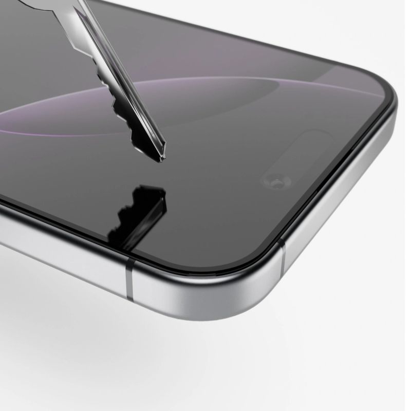 3. Puro Frame gehärtetes Glas mit Rahmen für iPhone 16 Pro