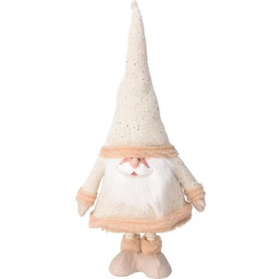 13. Weihnachtsmann auf Teleskopbeinen 30 x 18 x 100 cm Gold