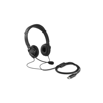 8. Kensington K33065WW Kopfhörer/Headset mit Kabel und Kopfbügel, USB Typ-A, Schwarz, für Büro/Callcenter