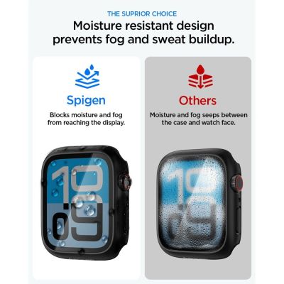 5. Spigen Thin Fit 360 Hülle für Apple Watch 44 mm – Schwarz