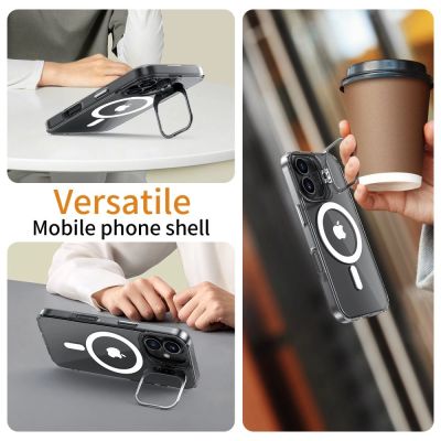 2. Tech-Protect MagStand MagSafe Hülle für iPhone 16 – transparent