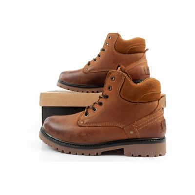 10. Wrangler Yuma Herrenstiefel Chelsea Boots Elegantes Leder Braun Weiß