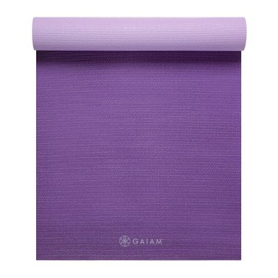 11. Gaiam Plum Jam Doppelseitige Yogamatte 6 mm 60526