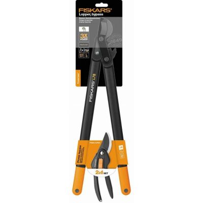 FISKARS Gartenschere L78 + Gartenschere P26