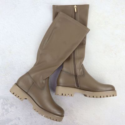 2. Potocki Damen-Plateaustiefel in Khaki 25-12729
