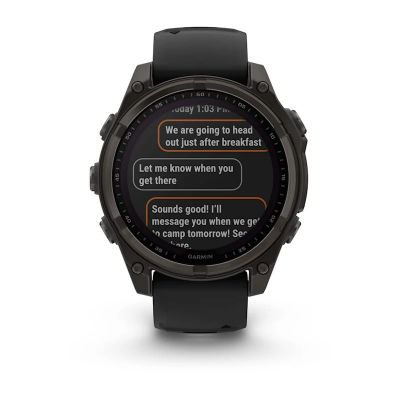 4. Garmin Fenix 8 Solar Saphir Titan Carbon Grau Uhr