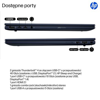 15. HP EliteBook X G1i 14-Zoll-Notebook, KI-PC der nächsten Generation, Copilot+ PC, Intel Core Ultra 7 258V, 35,6 cm (14 Zoll), 2K-Grafikkarte, 32 GB LPDDR5x-SDRAM, 1 TB SSD, Wi-Fi 7 (802.11be), Windows 11 Pro, Blau
