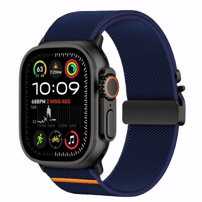 2. Tech-Protect Nylon-Verschluss für Apple Watch 44 / 45 / 46 / 49 mm - Marineblau