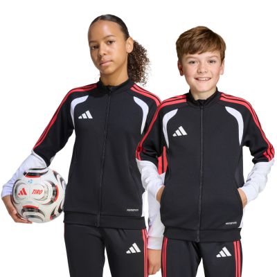 adidas Tiro 26 Competition Trainings-Sweatshirt für Kinder, Schwarz, Weiß und Rot KC3791