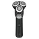 9. Philips X5004/00 Rotationsrasierer/Trimmer Schwarz, Silber