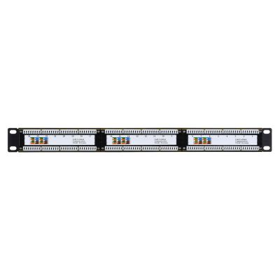 3. Q-LANTEC Patchpanel UTP Cat.6, 24 Ports, LSA-Anschlüsse, 1 HE